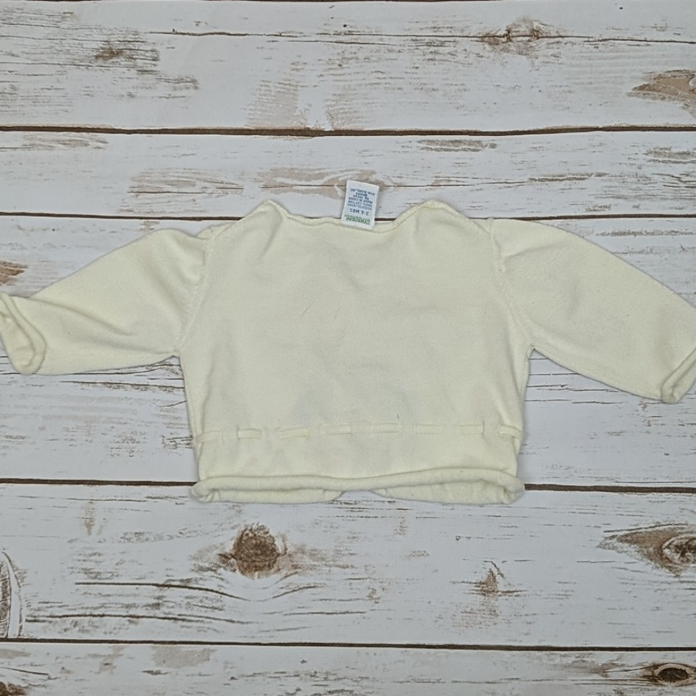Gymboree Cream/Flower Top 3-6M - Picture 4 of 4